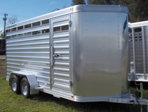 Internet stock photo of a Featherlite bumper pull trailer, similiar to what I had.
